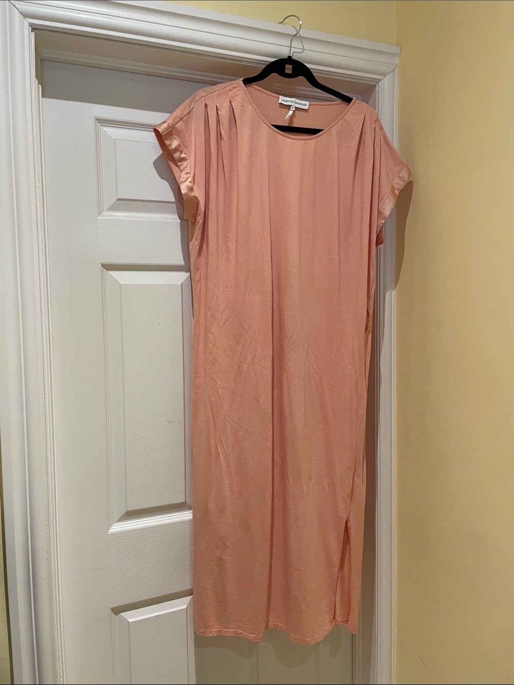 Laurence Tavernier French Luxury Loungewear Cotton Modal Peach Chemise